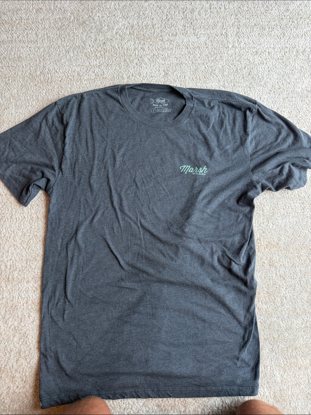 Men's Marsh Wear Charcoal Logo T-Shirt